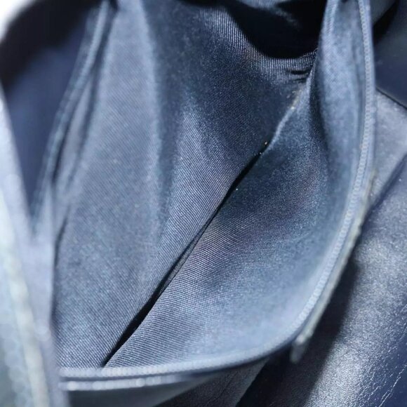 GUCCI GG Canvas Sherry Line Hand Bag PVC 2way Navy Red - Picture 8 of 16